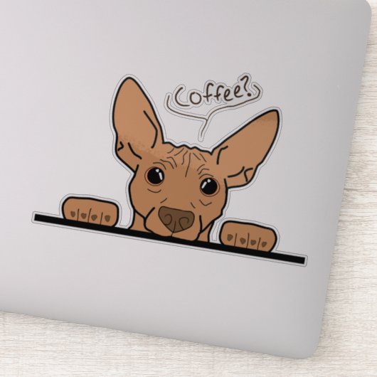 Café ? Autocollant AHT Vinyl (Détail)