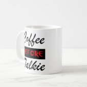 Café avant de parler Tasse drôle (Devant gauche)