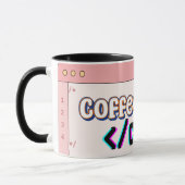 Café avant le code Mug - Drôle programmeur Coupe (Gauche)