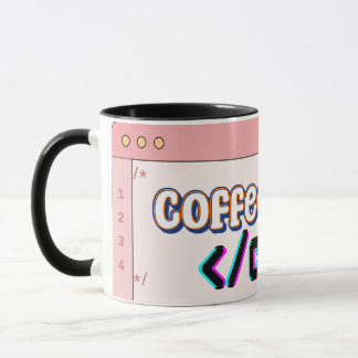 Café avant le code Mug - Drôle programmeur Coupe