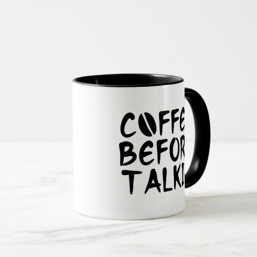 Café avant Talkie Café Mug (Devant droit)