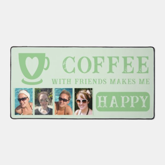 Café avec amis ajouter 4 photos vert (Recto)