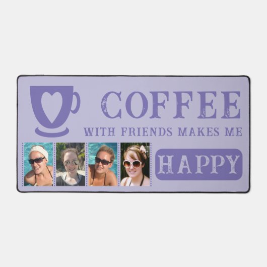 Café avec amis ajouter 4 photos violet (Recto)