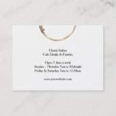 Café avec Carte de visite Stain Chubby (Dos)