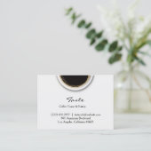 Café avec Carte de visite Stain Chubby (Debout devant)