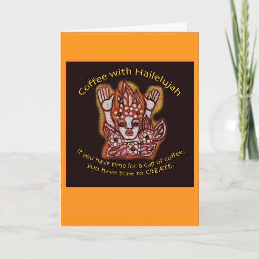 Café avec carte Hallelujah (Devant)
