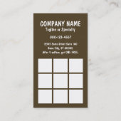 café avec carte punch à la crème bokeh (Dos)