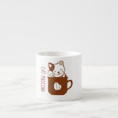 Café avec chat mignon Mug (Devant)