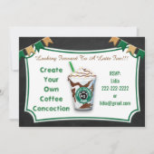 Café Bar Dernier anniversaire Invitation de fête (Dos)