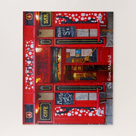 Cafe Bar Madrid. Jigsaw Puzzle (Vertical)