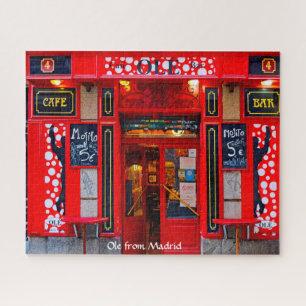Cafe Bar Madrid. Jigsaw Puzzle