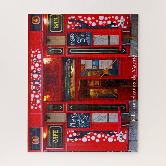 Cafe Bar Madrid. Jigsaw Puzzle (Vertical)