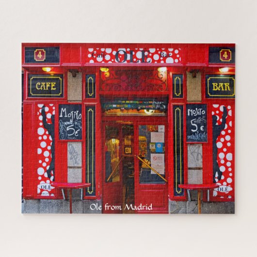 Cafe Bar Madrid. Legpuzzel (Horizontaal)