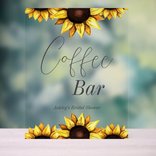 Café Bar Sunflower Fête des mariées Mariage (Neutre)