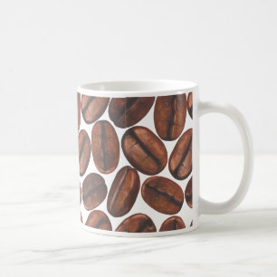 Café Bean Bliss Mug, Tasse de café blanc