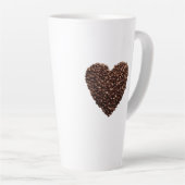 Café Bean Coeur Latte Mug (Angle droit)