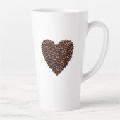 Café Bean Coeur Latte Mug (Droite)