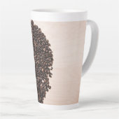 Café Bean Coeur Latte Mug (Angle droit)