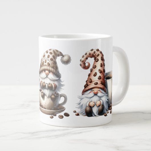 Café Bean Gnomes Jumbo Mug (Devant droit)