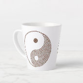 Café Bean Yin/Yang Latte Mug (Angle gauche)