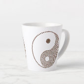 Café Bean Yin/Yang Latte Mug (Angle droit)