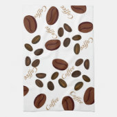 Café Beans Serviette de cuisine 16" x 24" (Vertical)