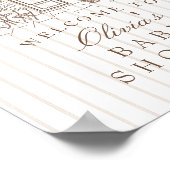 Cafe Bébé Baby Shower  Welcome Poster (Hoek)