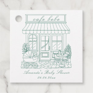 Cafe Bebe Bonjour Baby Shower Bedankjes Labels
