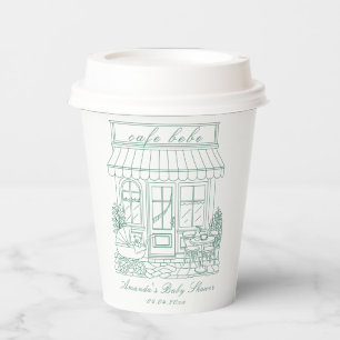 Cafe Bebe Bonjour Baby Shower Papieren Bekers