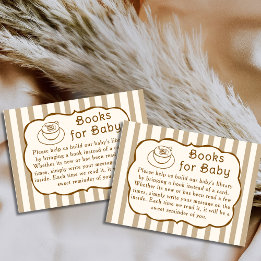 Cafe Bebe Books For Baby Request Baby Shower Informatiekaartje