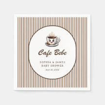 Cafe Bebe Cute Gestreepte Baby Shower Brunch