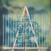 Café Bébé French Blue Boy Baby shower Bienvenue (Neutre)