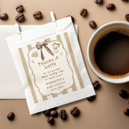 Cafe Bebe French Coffee Shop Baby Shower Favors Bedankzakje