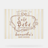 Café Bébé French Mocca Mousse Baby shower Bienvenu (Recto)