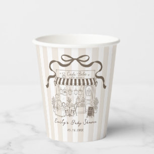 Cafe Bebe Geslachtsonbekende Babyborrel Papieren B Bekers