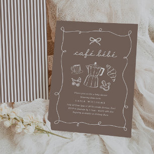 Cafe Bebe Home Coffee Baby Shower Espresso Kaart