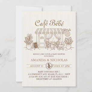 Cafe Bebe Parisiaanse babyborrel Kaart