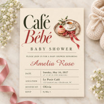 Café Bébé Vintage Patisserie Baby Shower