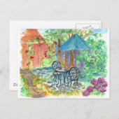 Cafe Bistro Set Briefkaart (Voorkant / Achterkant)