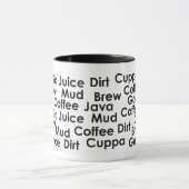 Café, Black 11 oz Ringer Mug (Centre)