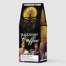 CAFE BLACK KEMET 3, Sac de 12oz, Torréfaction fonc