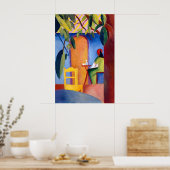 Café Bliss August Macke Impression d'art Allemand (Cuisine)