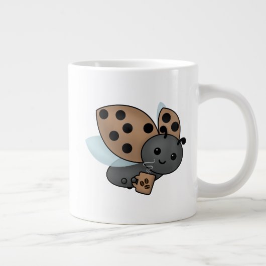 Café Boire Ladybug Géant Café Mug (Droite)