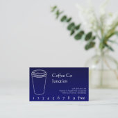 Café Boisson Punch / Carte de fidélité Gradient Bl (Debout devant)