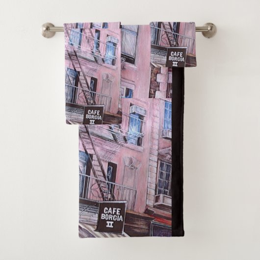 Cafe Borgia, SOHO Bad Handdoek (Insitu)