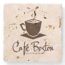 Café Boston Travertine Onderzetter