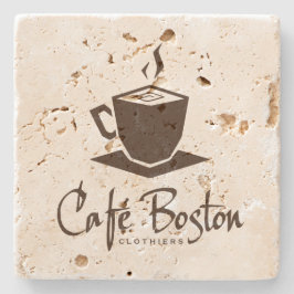 Café Boston Travertine Onderzetter