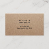 Café Boutique 10 tasses Rustique Kraft Fidélité cl (Dos)