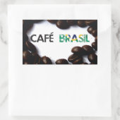 Café Brasil Rechthoekige Sticker (Tas)