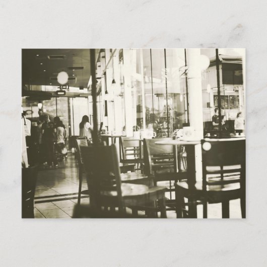 café... briefkaart (Voorkant)